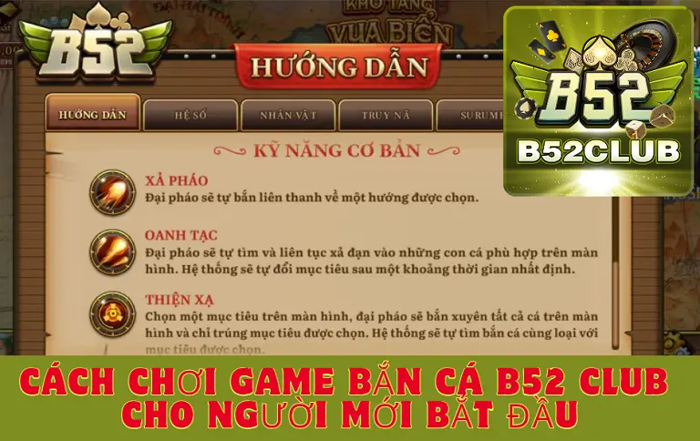 Cách chơi game bắn cá B52 CLUB cho người mới bắt đầu