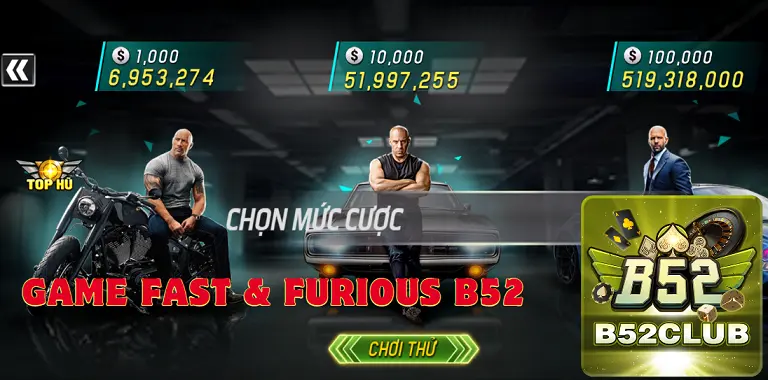 Game Fast & furious B52 